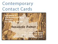 Contemporary Contact Cards